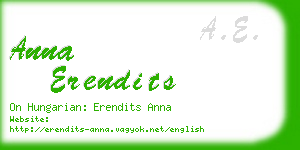 anna erendits business card